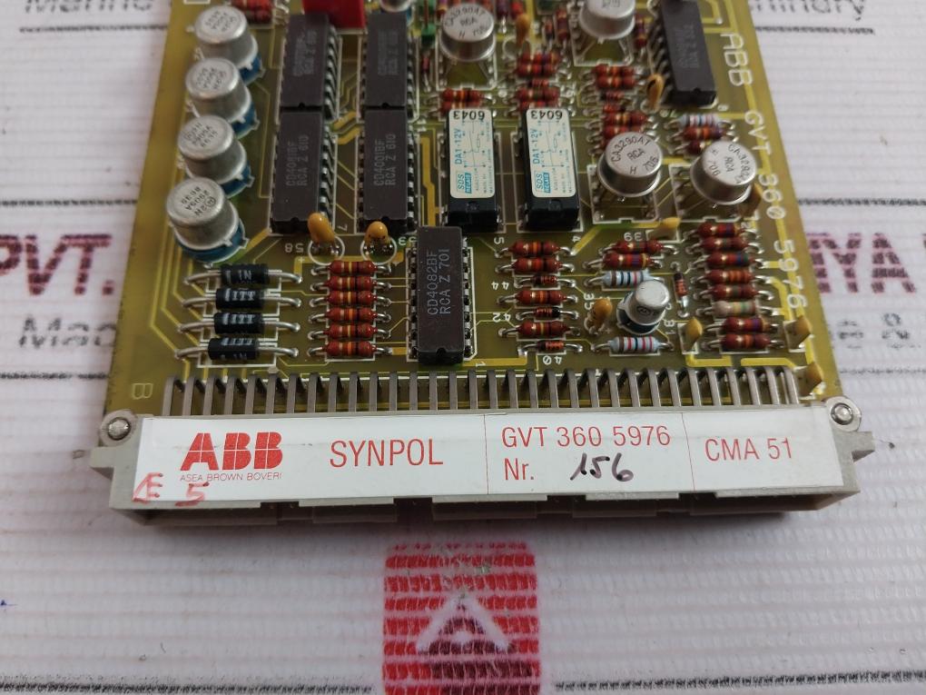 Abb Synpol Cma 51 Gvt 360 5976 Pcb Card Cma 51-2