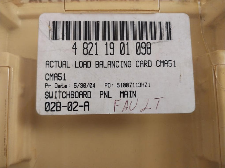Abb Synpol Cma 51 Gvt 360 5976 Pcb Card Cma 51-2