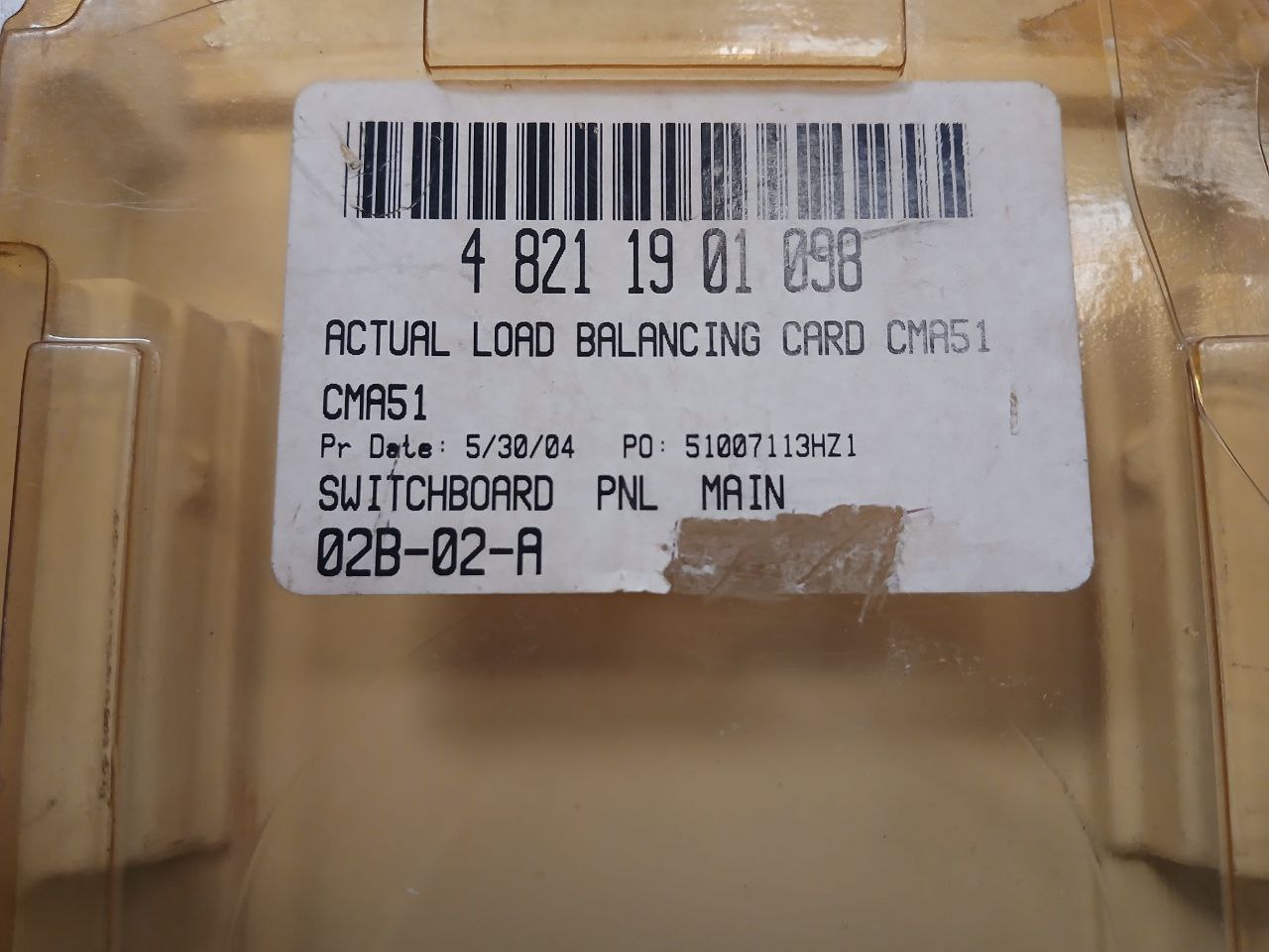 Abb Synpol Cma 51 Gvt 360 5976 Pcb Card Cma 51-2