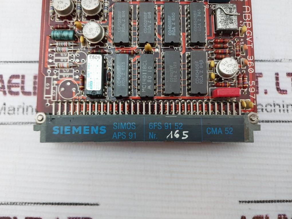 Abb Synpol Cma 52 Printed Circuit Board Gvt 360 5977