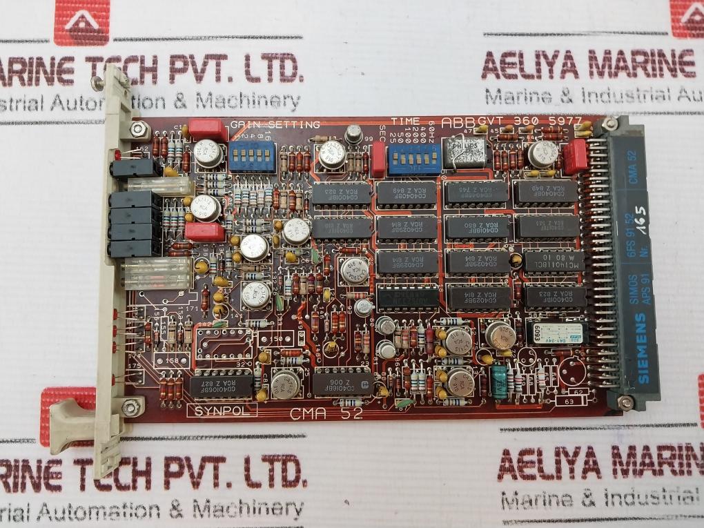 Abb Synpol Cma 52 Printed Circuit Board Gvt 360 5977