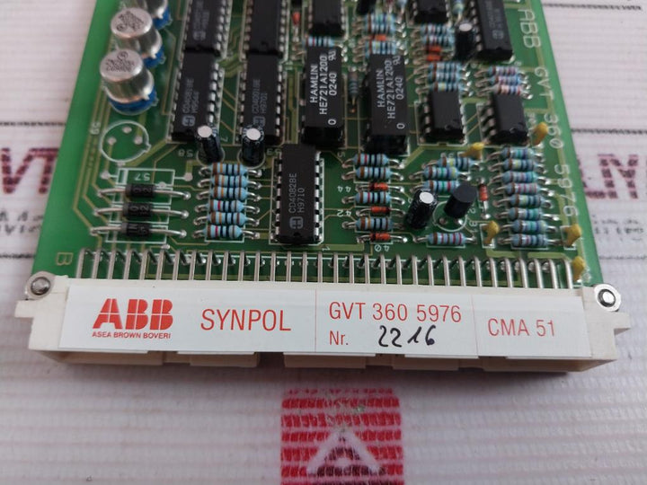 Abb Synpol Gvt 360 5976 Pcb Card Cma 51-2