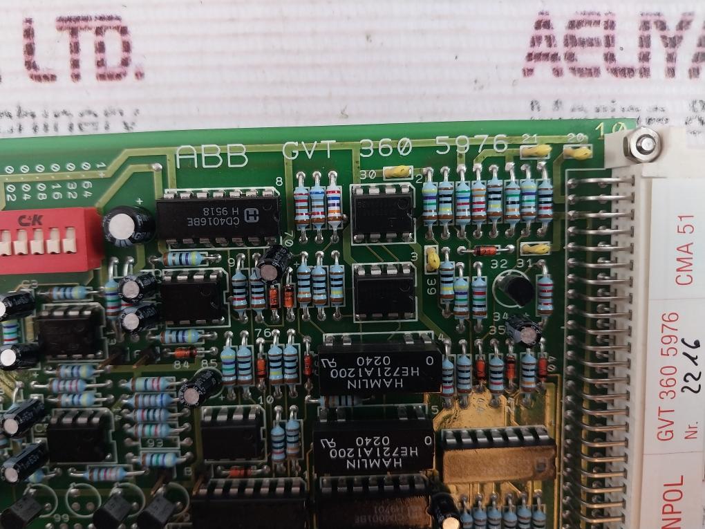 Abb Synpol Gvt 360 5976 Pcb Card Cma 51-2