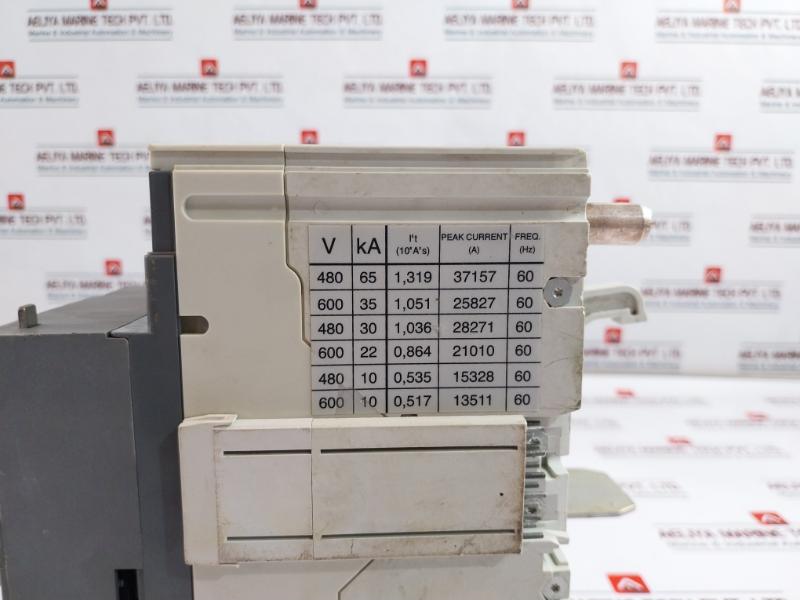 Abb T4h 250 Circuit Breaker Tmax 3 Pole 600v 50-60hz 40°c