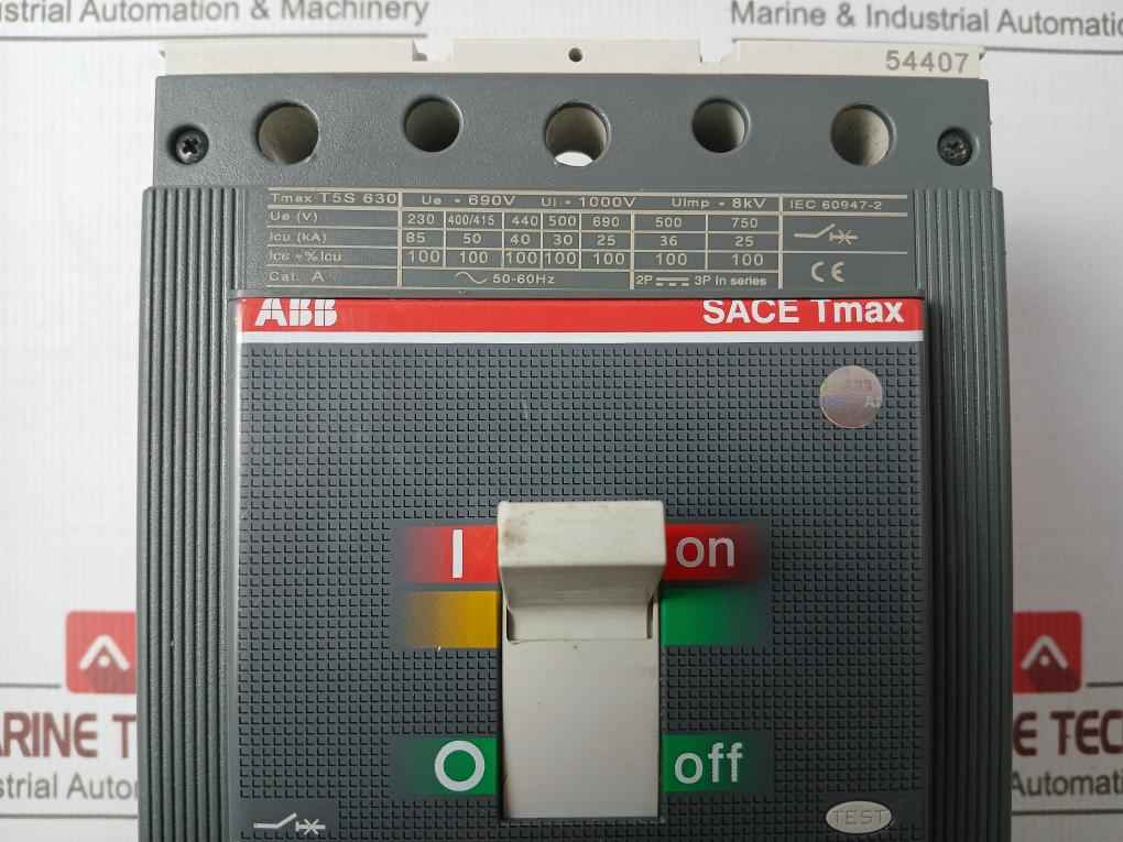 Abb T5S 630 Sace Tmax Circuit Breaker 50-60Hz 3P Ra1609809 B2141-13