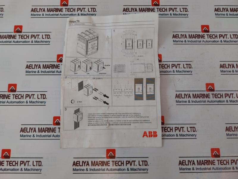 Abb T5l400 400a Moulded Case Circuit Breaker-tmax Set