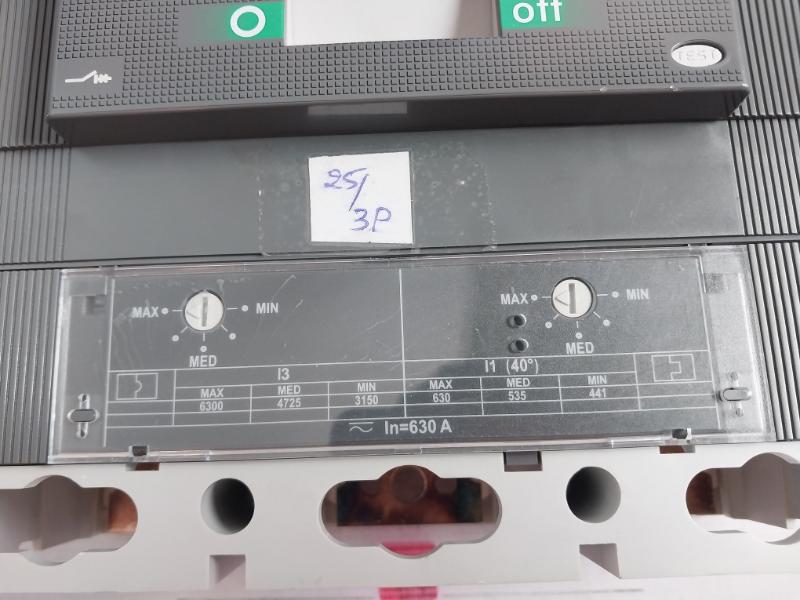 Abb T6N 630 Tma 630-6300 3P F F Moulded Case Circuit Breaker Sace Tmax 630A