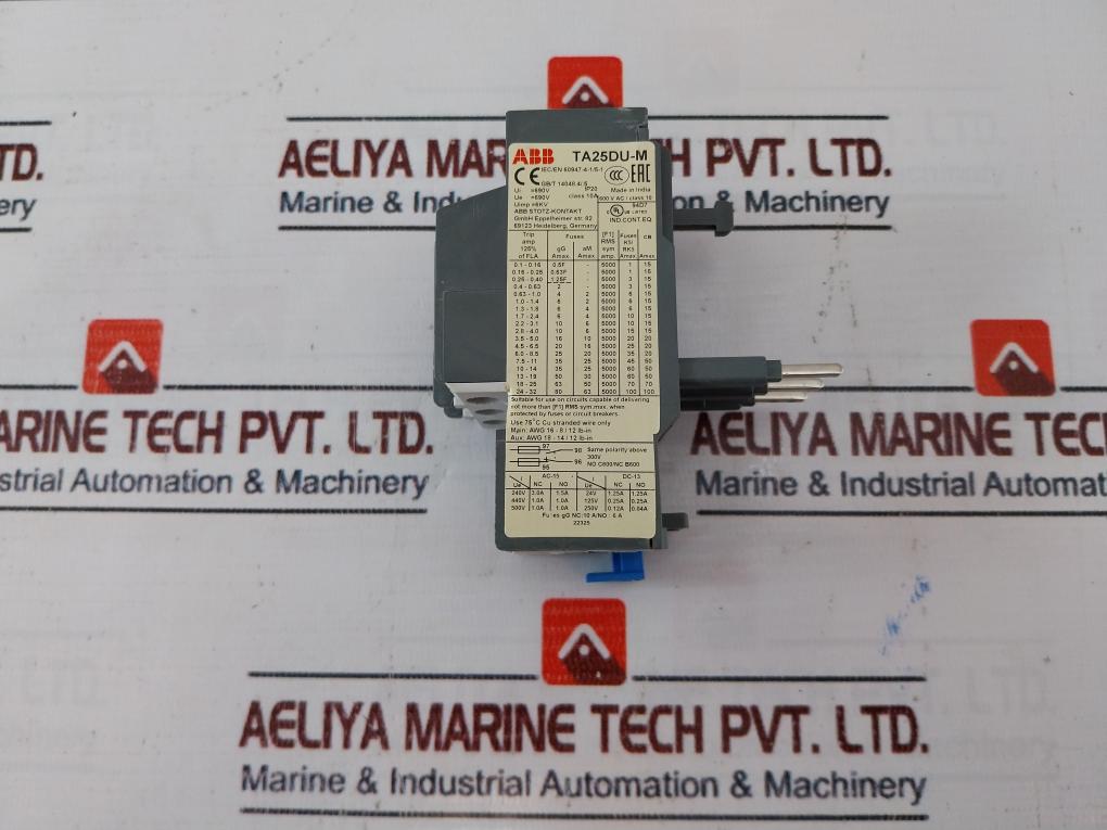 Abb Ta25Du-1.8M Thermal Overload Relay 1.3-1.8A