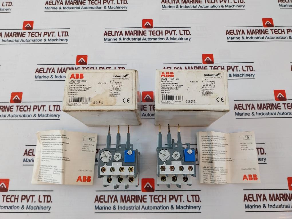 Abb Ta25Du-25 Thermal Overload Relay 18-25A