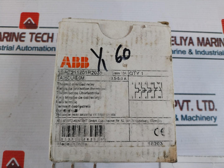 Abb Ta25Du-5.0M Thermal Overload Relay 3.5-5A 690V 6Kv