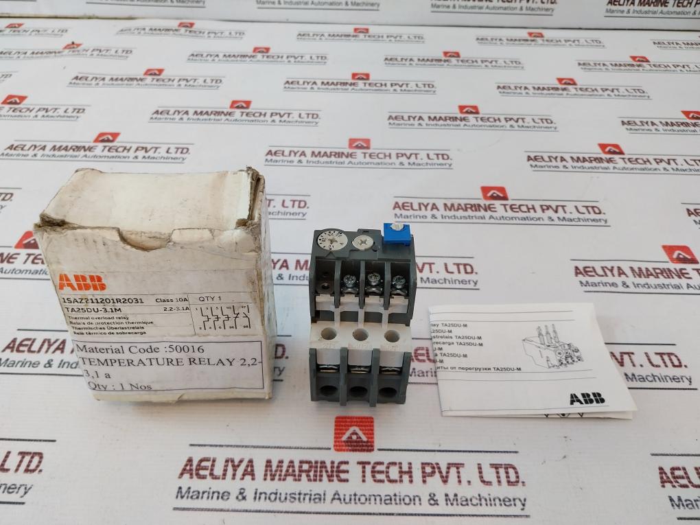 Abb Ta25Du-m Thermal Overload Relay 600V Ac/Class 10