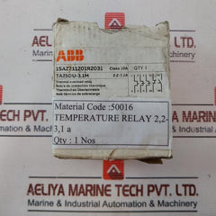 Abb Ta25Du-m Thermal Overload Relay 600V Ac/Class 10