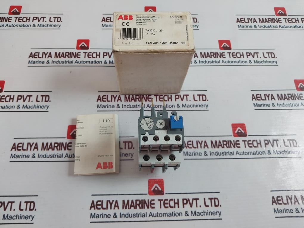 Abb Ta25 Du 25 Thermal Overload Relay 18-25A