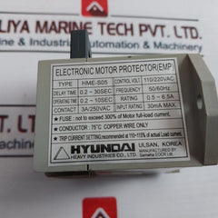Hyundai Hme-s05 Electronic Motor Protector 50/60Hz
