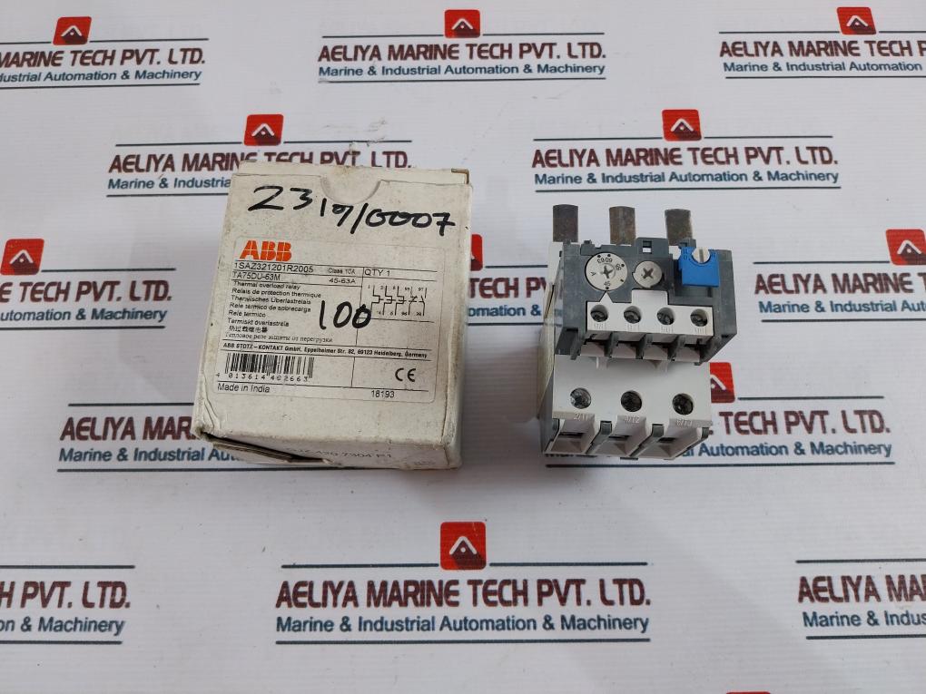 Abb Ta75Du-63M Thermal Overload Relay Ip20