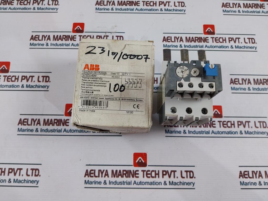 Abb Ta75Du-63M Thermal Overload Relay Ip20