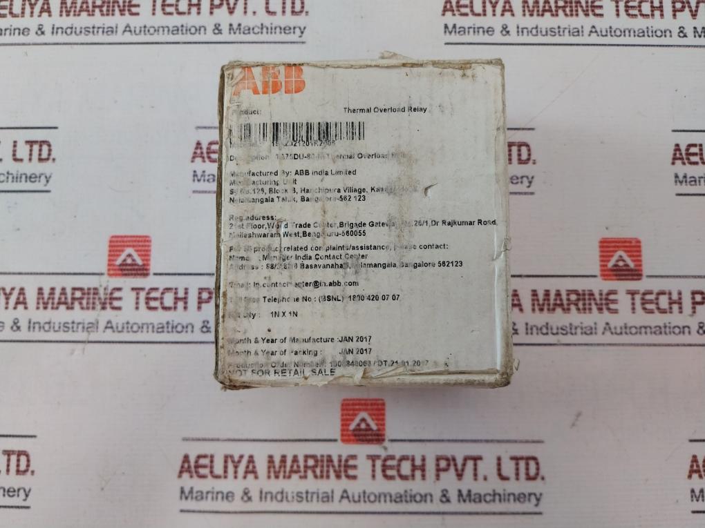 Abb Ta75Du-m Thermal Overload Relay 60-80A