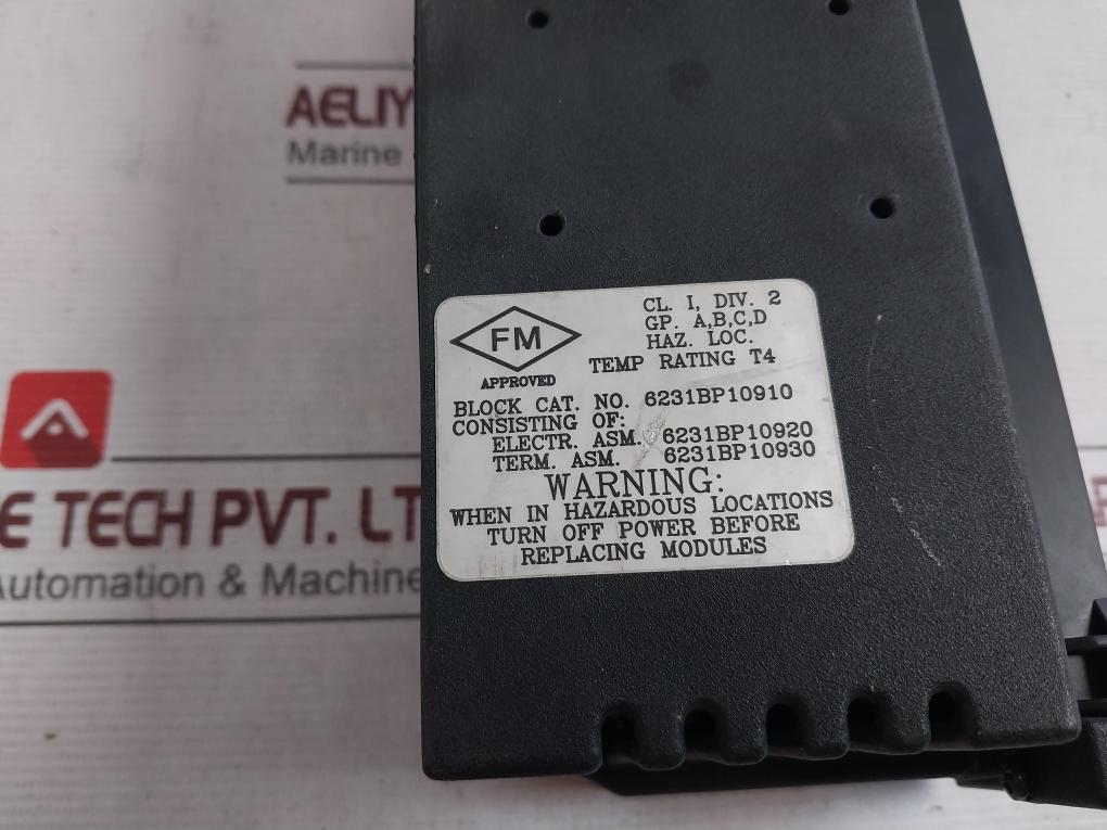 Abb Taylor Mod 300 Analog Terminal I/O Block 6231Bp10920D-k 115V 50/60Hz