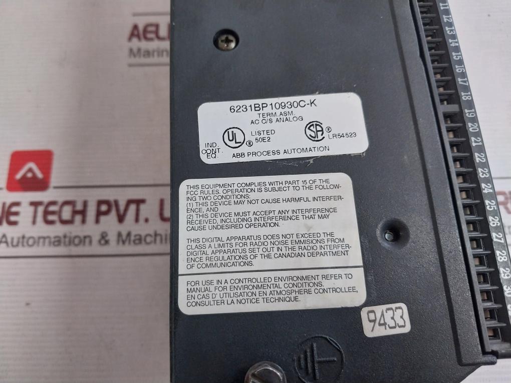 Abb Taylor Mod 300 Analog Terminal I/O Block 6231Bp10920D-k 115V 50/60Hz