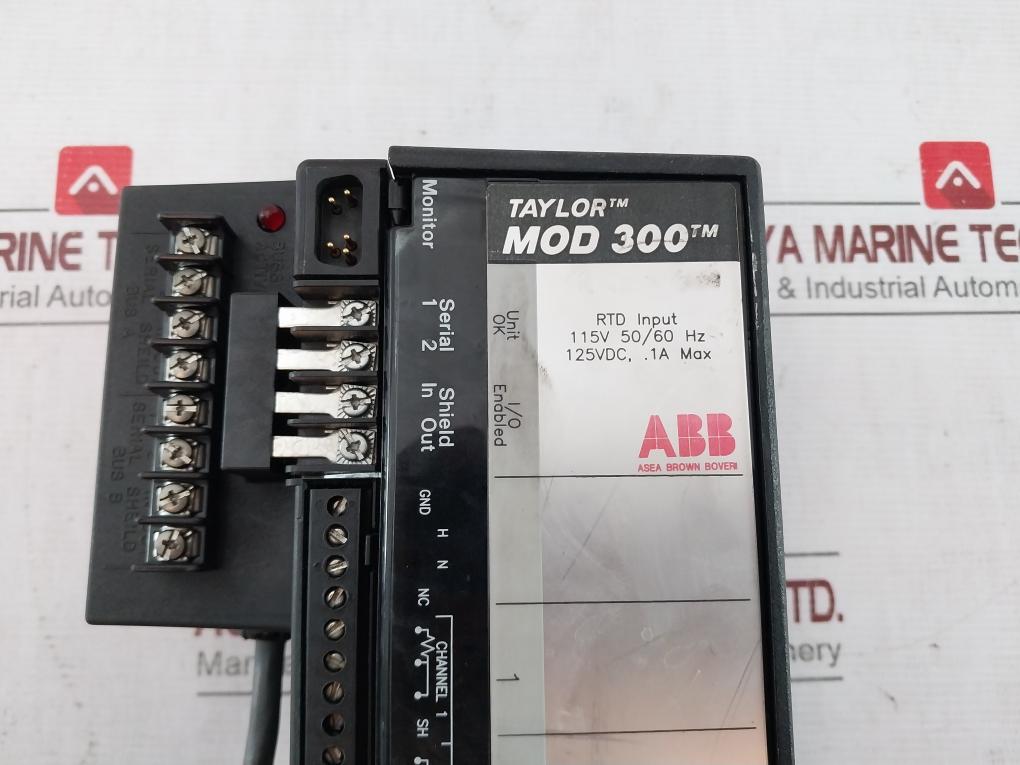 Abb Taylor Mod 300 Rtd Input Module 115V 50/60Hz 44B716223-016R03 24/48 Vdc