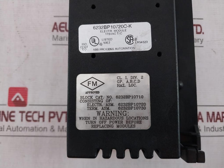Abb Taylor Mod 300 Thermocouple Input Module 0.1A 6232Bp10720C-k, 6232Bp10730C-k