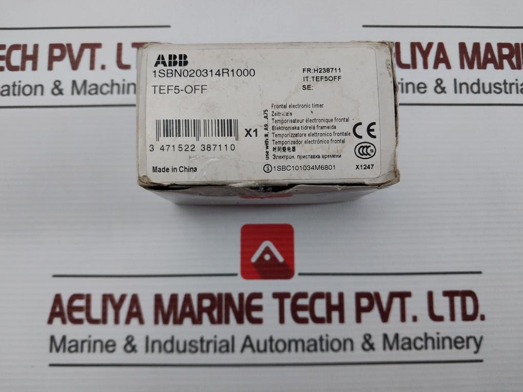 Abb Tef5-off Frontal Electronic Timer Module 24-240V