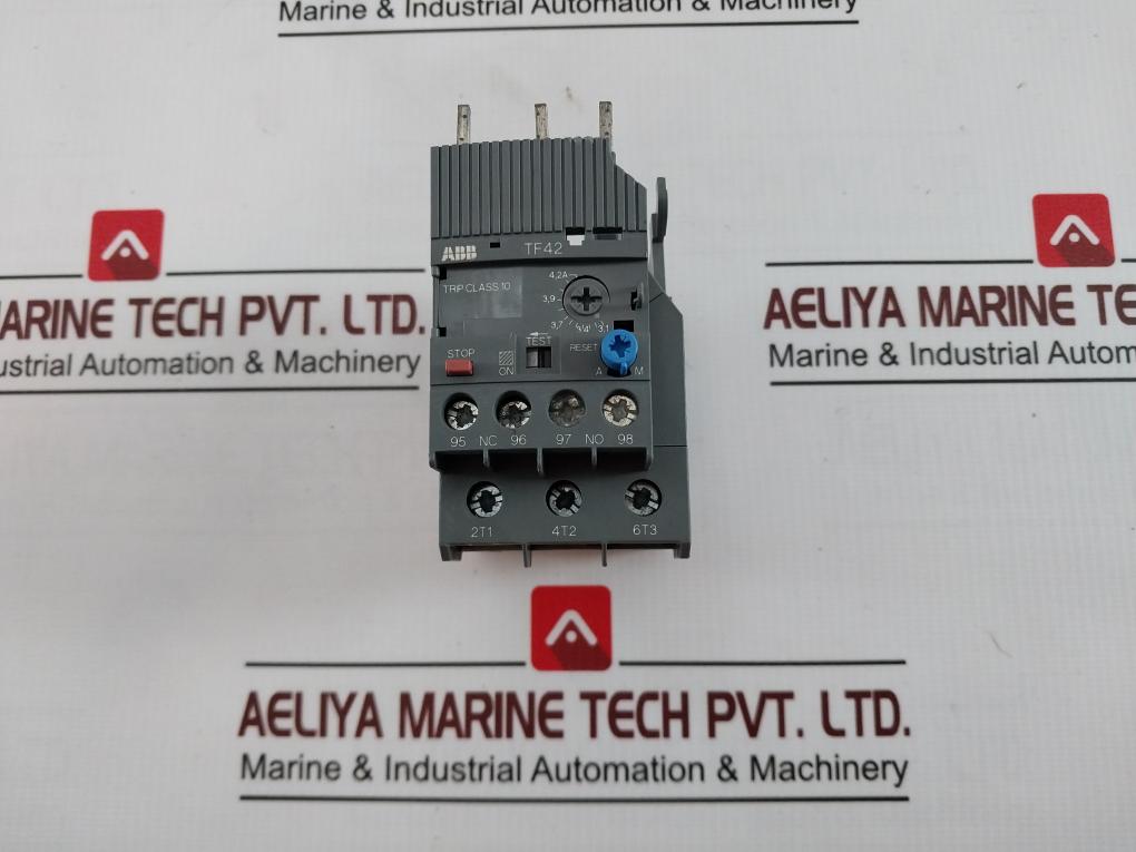 Abb Tf42-4.2 Thermal Overload Relay Awg 18-12 9-13 Lb-in 600V 690V 3.1-4.2A