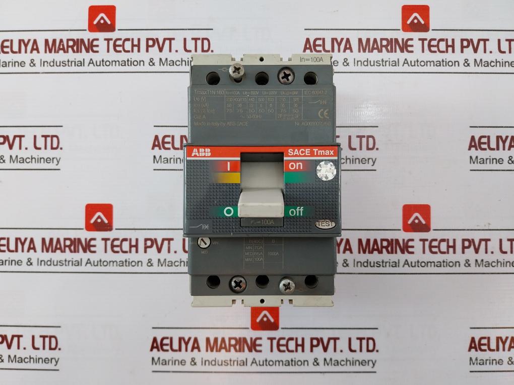 Abb Tmax T1N 160 4-pole Circuit Breaker Fixed W/ Front Terminal