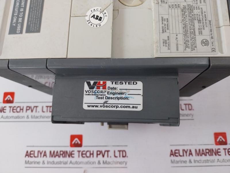 Abb Tmax T5H 400 3 Pole Circuit Breaker, 600V, 240V 150Ka, 480V 65Ka