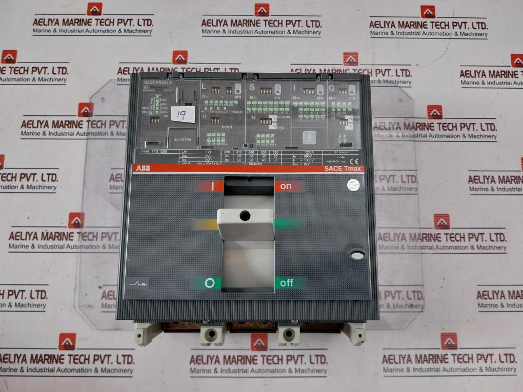 Abb Tmax T7S 1250 Circuit Breaker Iec 60947-2 Ra6708801 1Sda085117R1