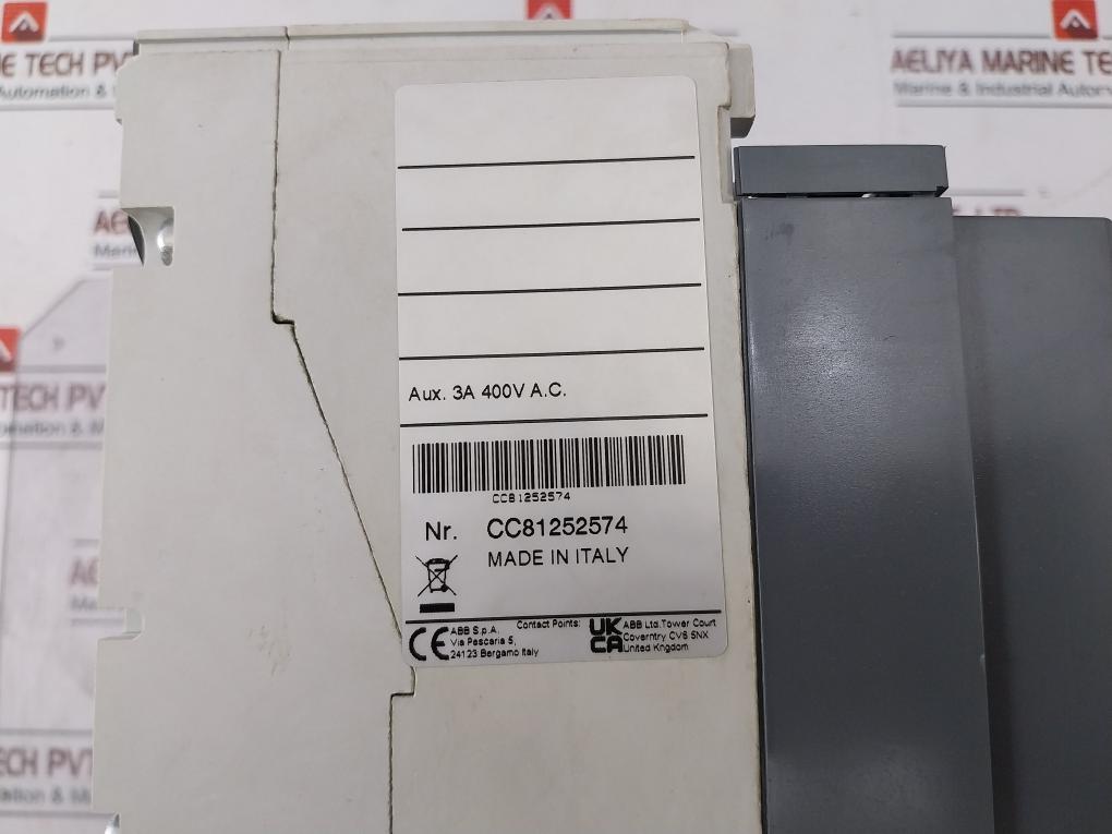 Abb Tmax T7S 1250 Circuit Breaker Iec 60947-2 Ra6708801 1Sda085117R1