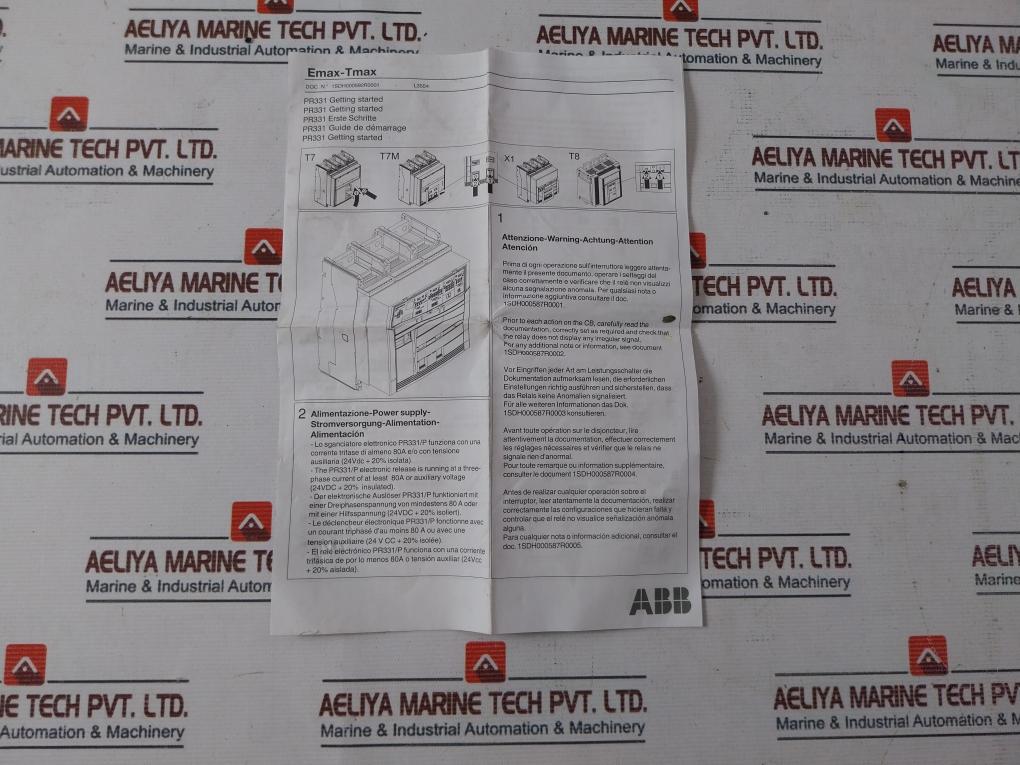 Abb Tmax T7S 1250 Circuit Breaker Iec 60947-2 Ra6708801 1Sda085117R1