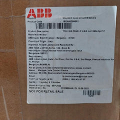 Abb Tmax T7S 1250 Circuit Breaker Iec 60947-2 Ra6708801 1Sda085117R1