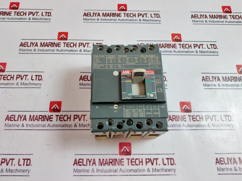 Abb Tmax Xt1c 160 Tmd 100-1000 3p Ff Fixed 3-pole Circuit Breaker