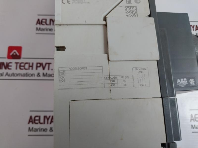 Abb Tmax Xt4S 250 Circuit Breaker 690V Ac 1000V Dc