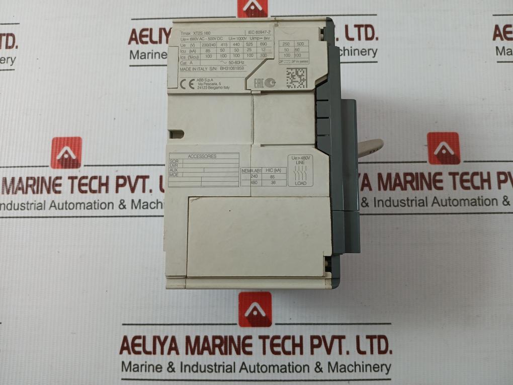 Abb Tmax Xt Moulded Case Circuit Breaker 50-60Hz Xt2S 160