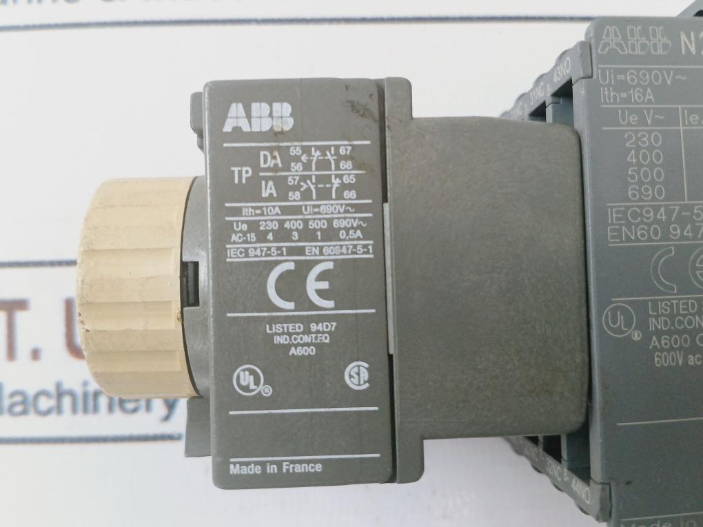 Abb Tp 40Da Contactor Timer 0,1...40S 690V~