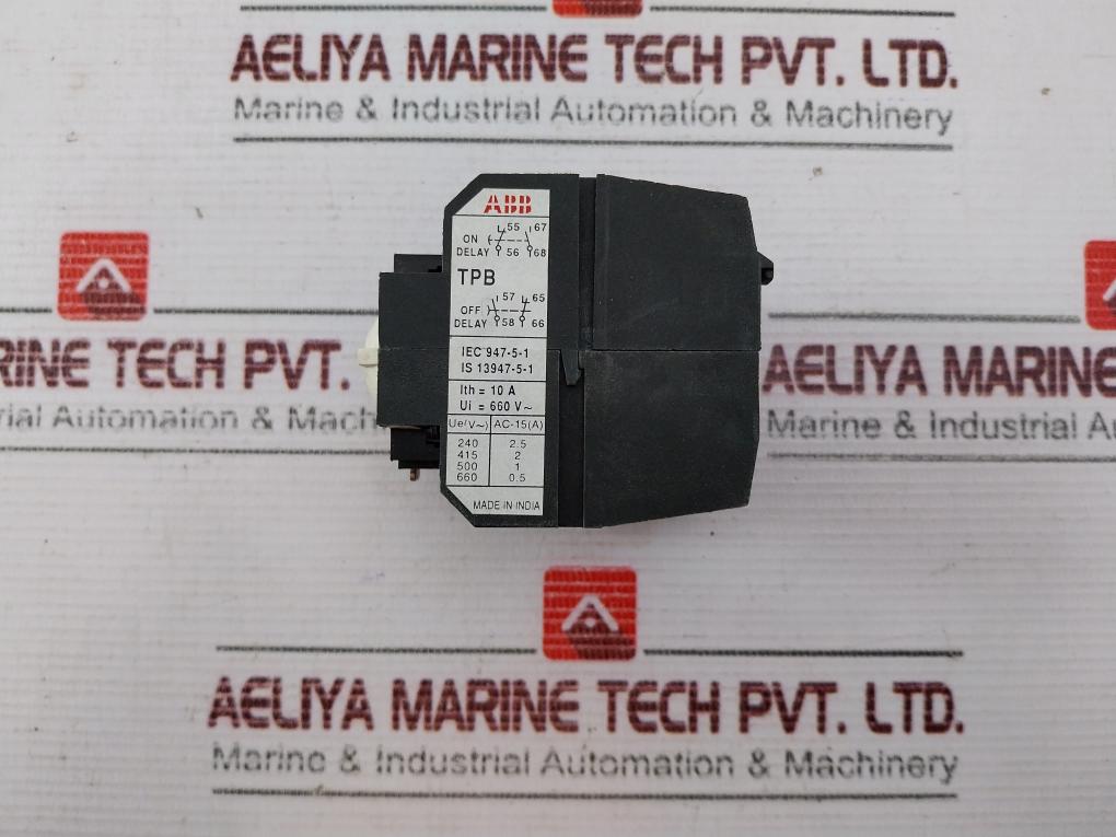 Abb Tpb 180 Pneumatic Timer Block 10A 660V Ac