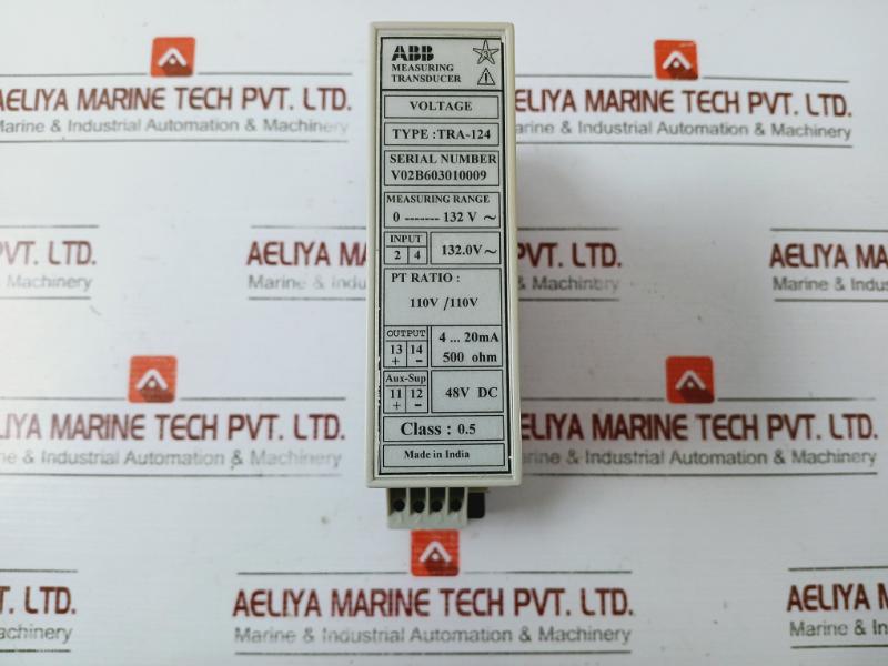 ABB TRA-124 Measuring Transducer Voltage 0-132V