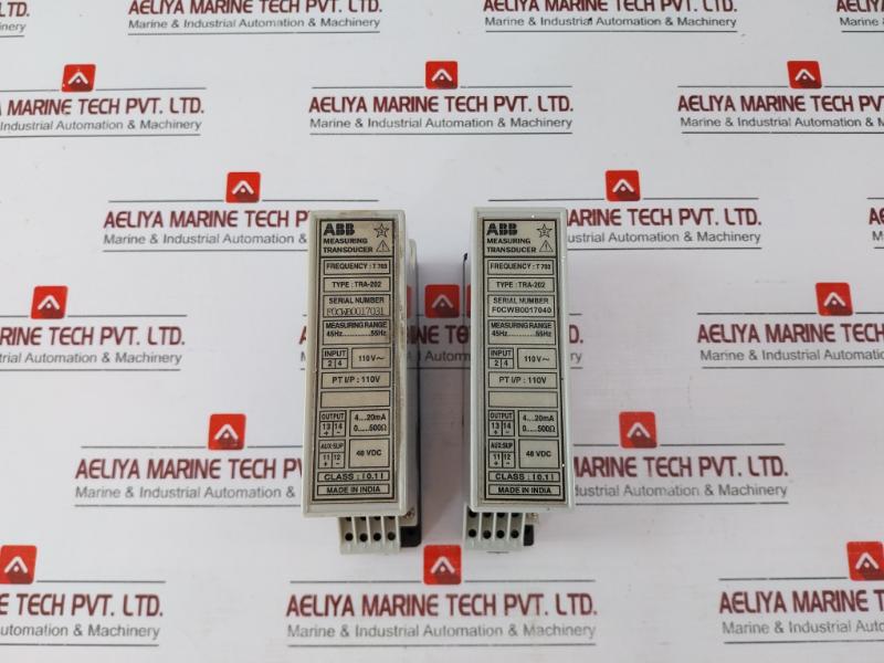 Abb Tra-202 Measuring Transducer T 703 45Hz…55Hz 110V~ 4…20 Ma 0…500Ω