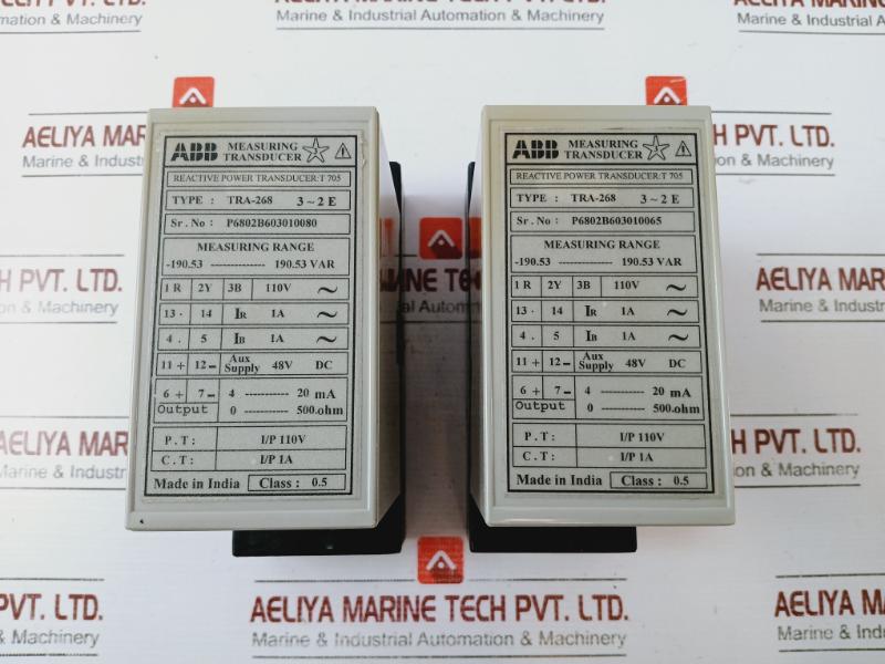 Abb Tra-268 Measuring And Power Transducer T 705, -190.53-190.53 Var