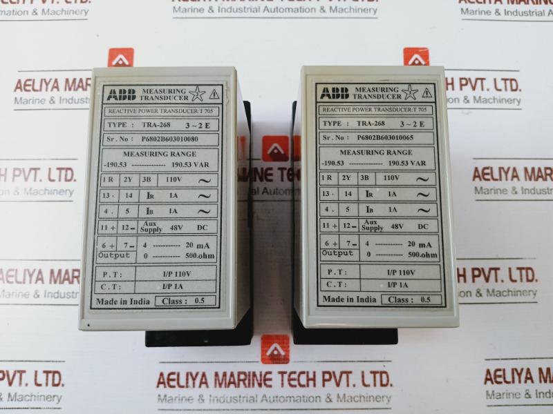 ABB TRA-268 Measuring And Power Transducer T 705, -190.53-190.53 Var