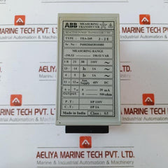 ABB TRA-268 Measuring And Power Transducer T 705, -190.53-190.53 Var