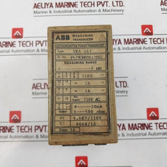 Abb Tra 267 Measuring Transducer 110V Ac 0…500 Ohm 800A/1A