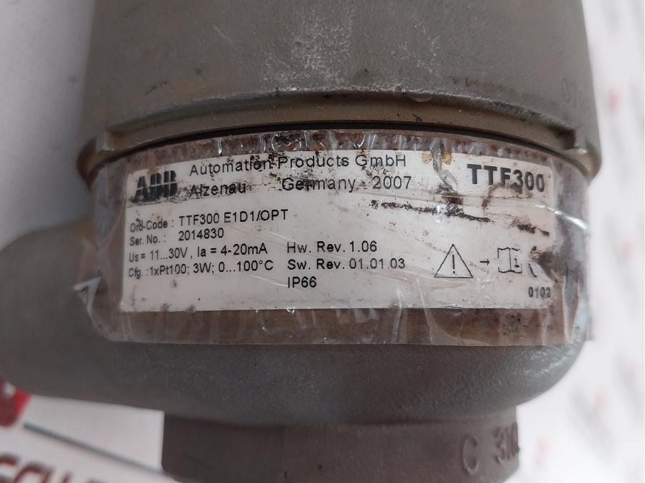 Abb Ttf300 E1D1/Opt Temperature Transmitter 11…30V