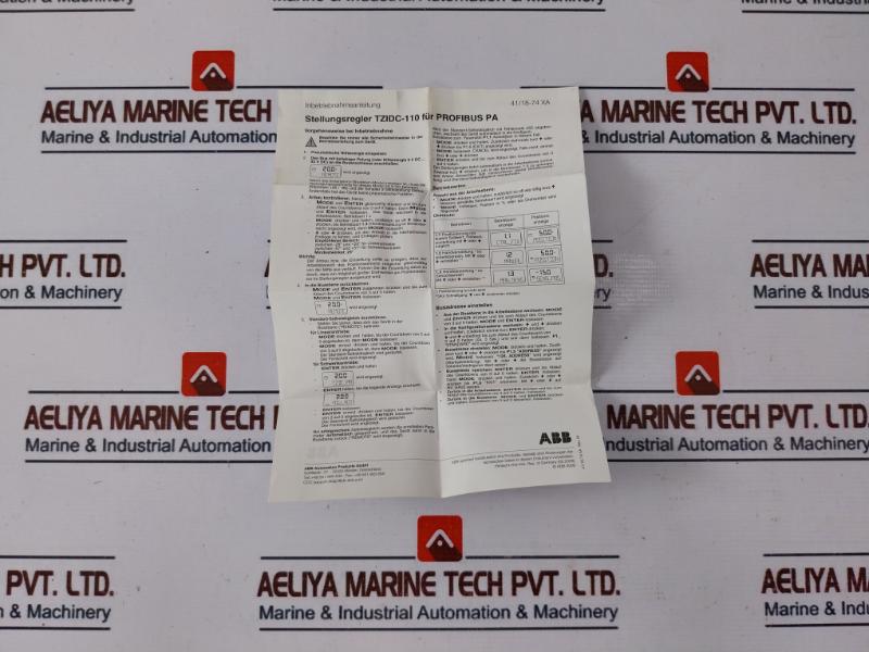 Abb Tzidc-110 Digital Electro-pneumatic Positioner V18346-1030120001 20…90 Psi