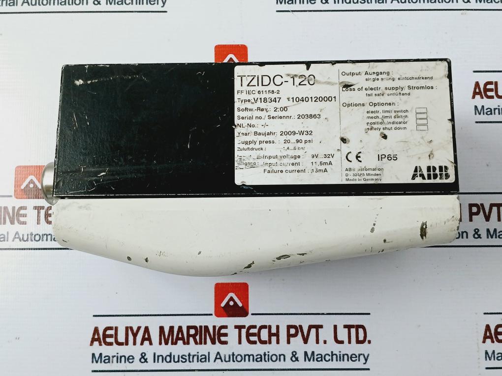 Abb Tzidc-120 Digital Positioner 20…90 Psi 9V…32V 11,5Ma