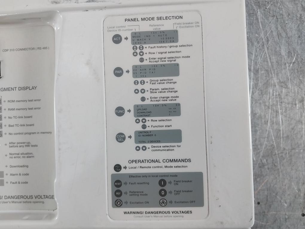 Abb 3Bhe009949R0001 Excitation System Unitrol 5000