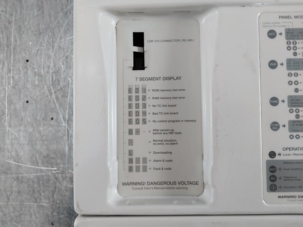 Abb Unitrol 5000 Excitation System 3Bhe009949R0001