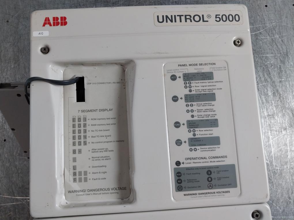 Abb Unitrol 5000 Unitrol F Drive Control Panel 3bhb002651r1